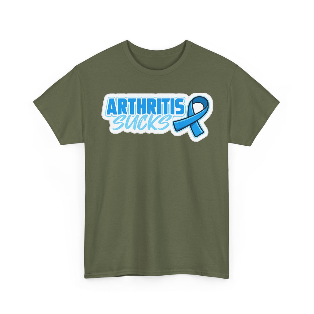 Arthritis Sucks T-Shirt with Awareness Ribbon — Arthritis Support Tee