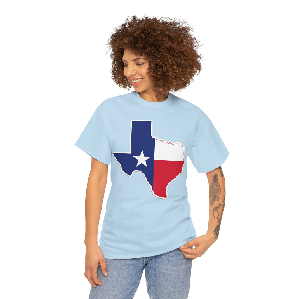 Texas Flag Outline T-Shirt — Lone Star State Pride Tee