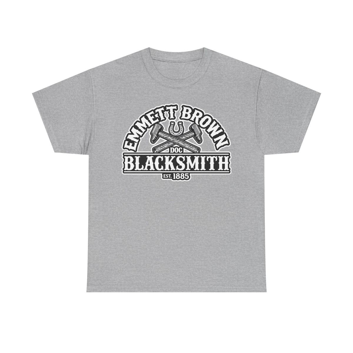 Blacksmith Emmett Brown Tee — Vintage Doc Blacksmith Graphic Shirt