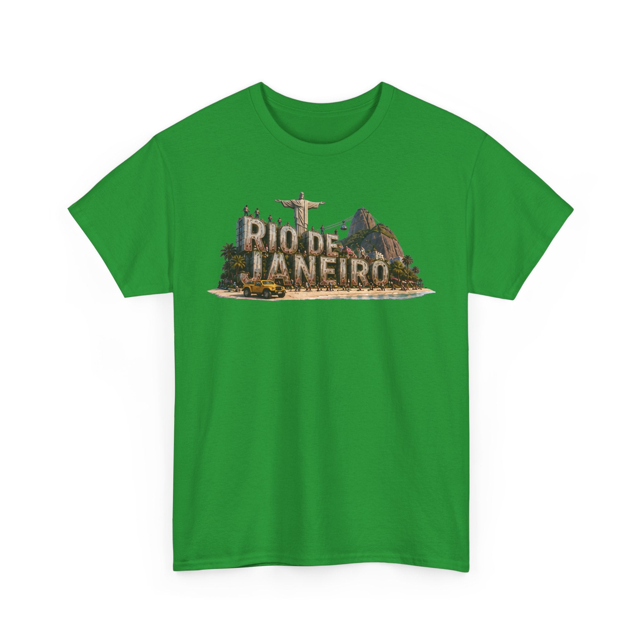 Rio de Janeiro Scenic T‑Shirt — Vintage Travel Tee with Christ the Redeemer Design