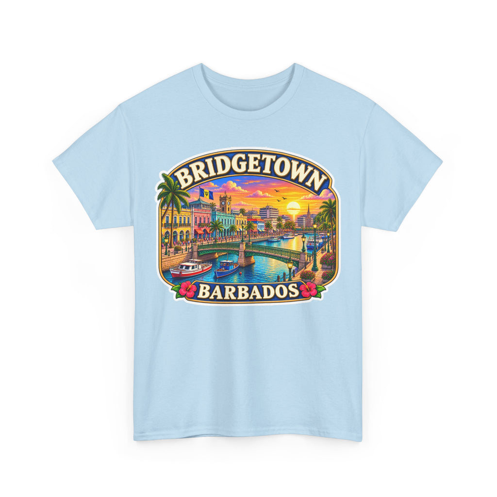 Bridgetown Barbados Vintage Sunset Tee — Caribbean Travel Souvenir T-Shirt