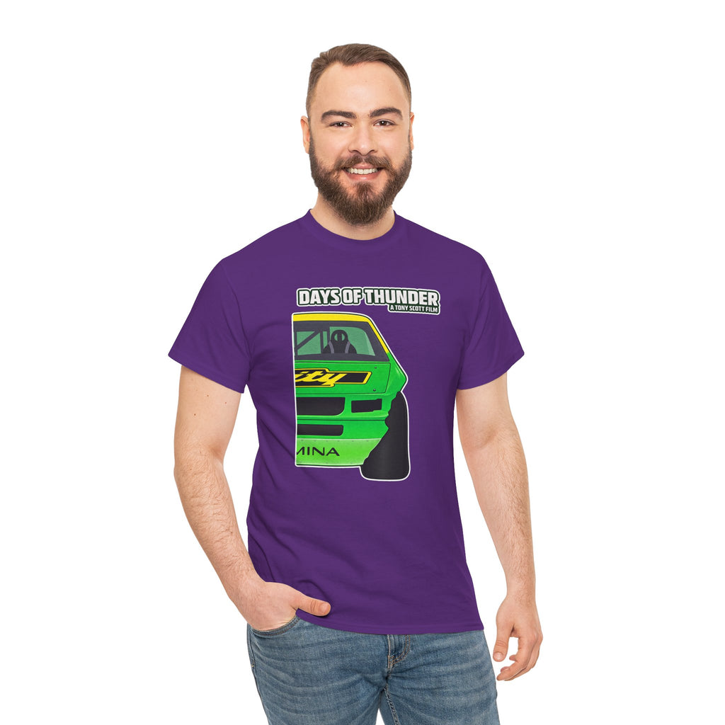 Days of Thunder Racing Car T‑Shirt — Retro Green Muscle Car Tee