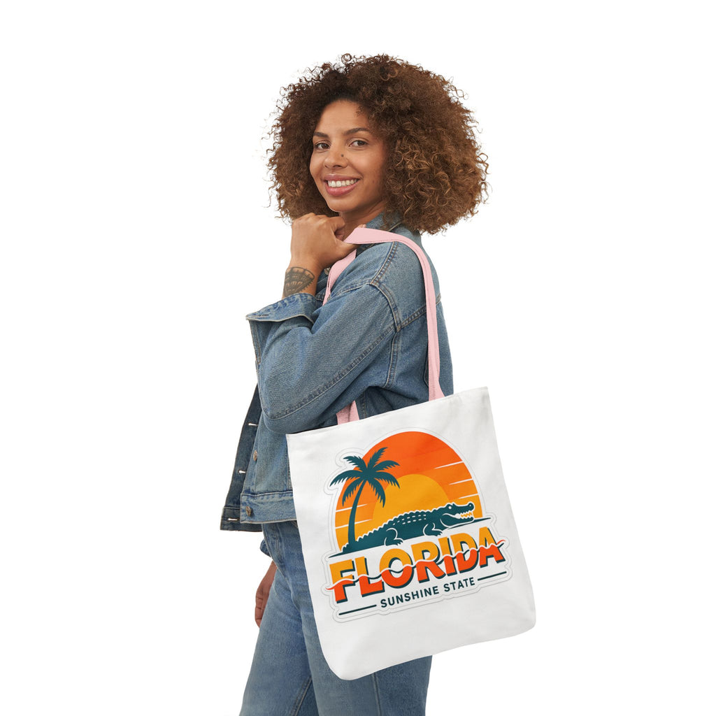 Florida Sunshine State Canvas Tote