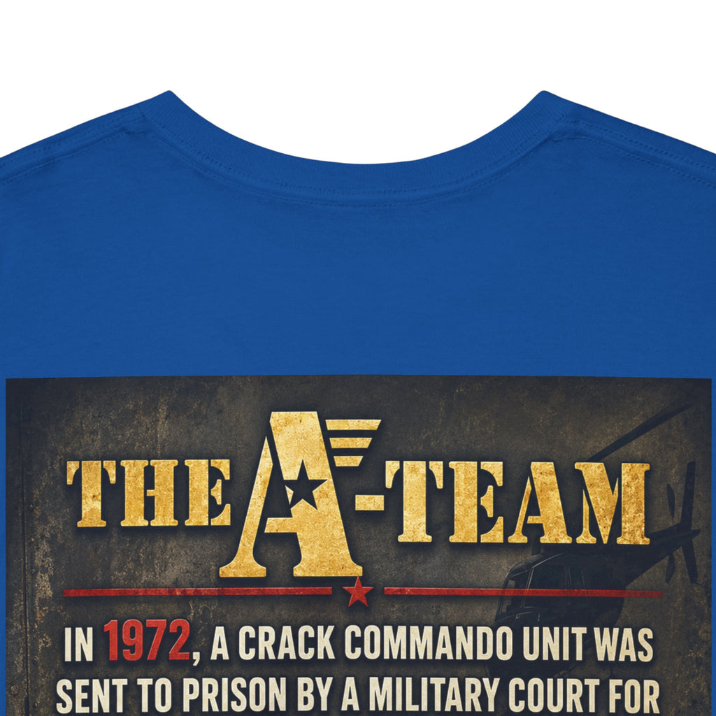 A-Team Graphic Tee — Retro TV Series Logo & Character Poster T-Shirt