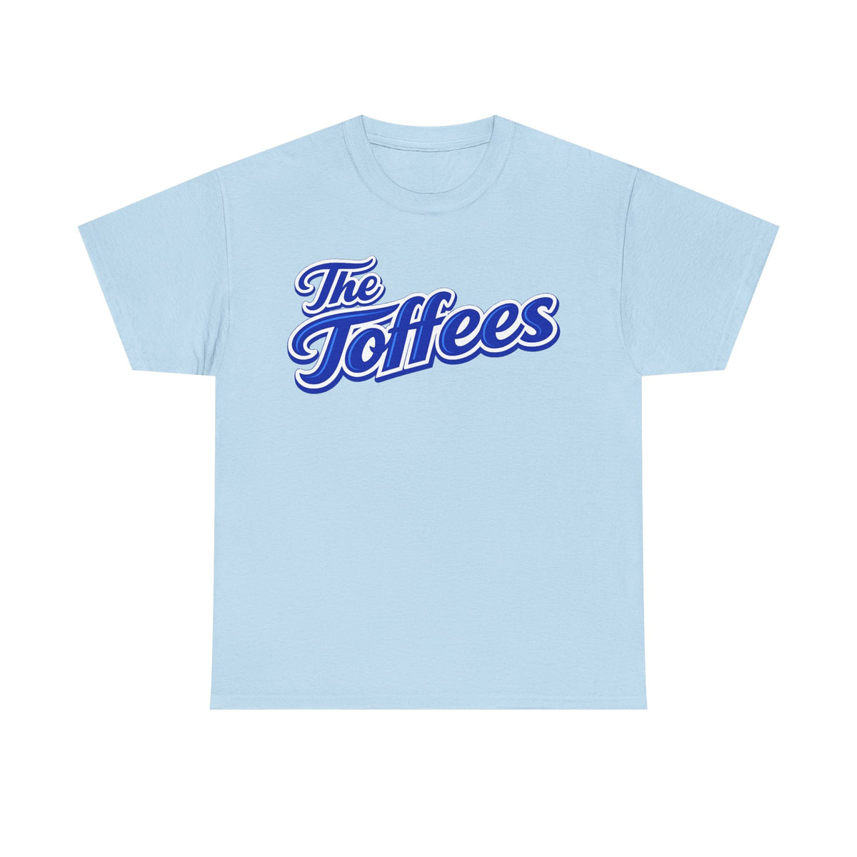 The Toffees Script Tee — Vintage Blue Logo T-Shirt
