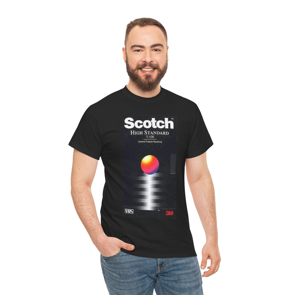 Retro 'Scotch High Standard' Graphic Tee – Vintage VHS Cassette Design