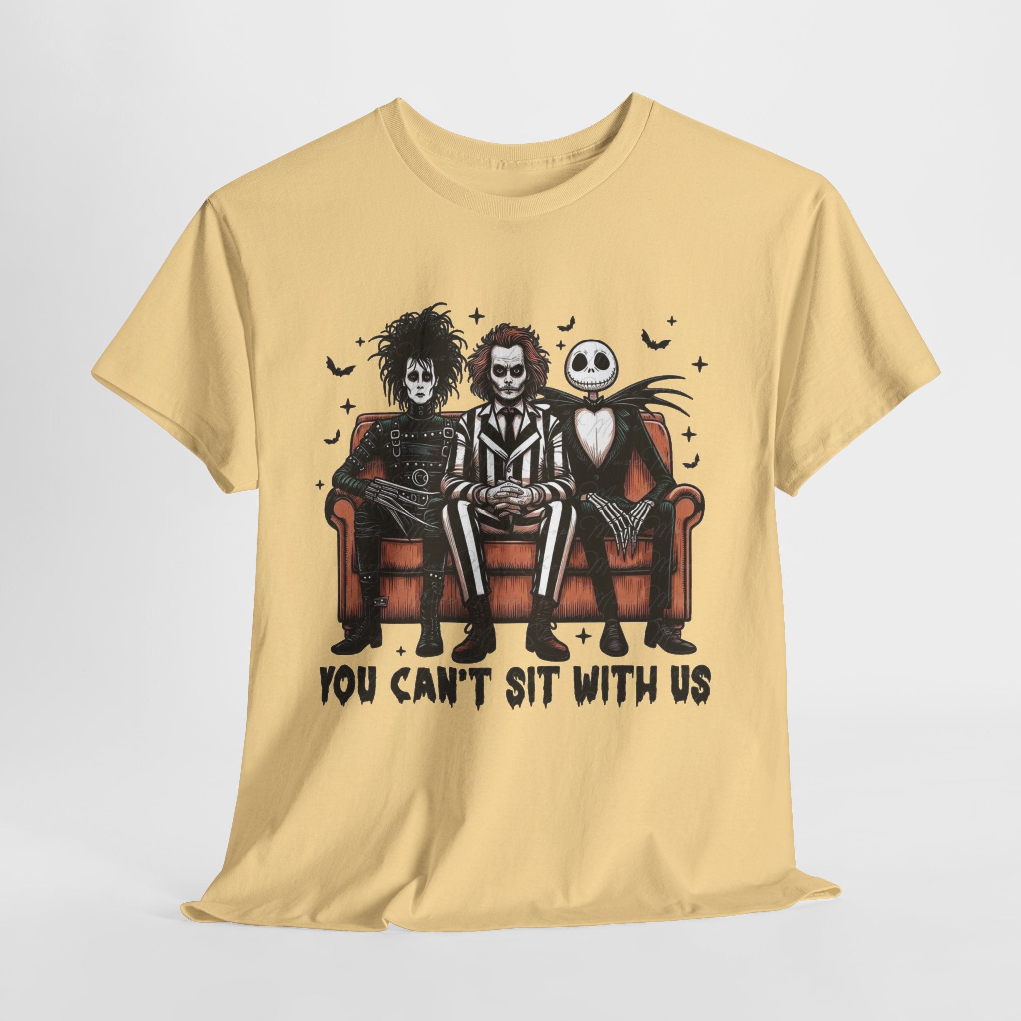 Johnny Depp Graphic Tee — 'You Can't Sit With Us' Halloween Horror Trio T-Shirt