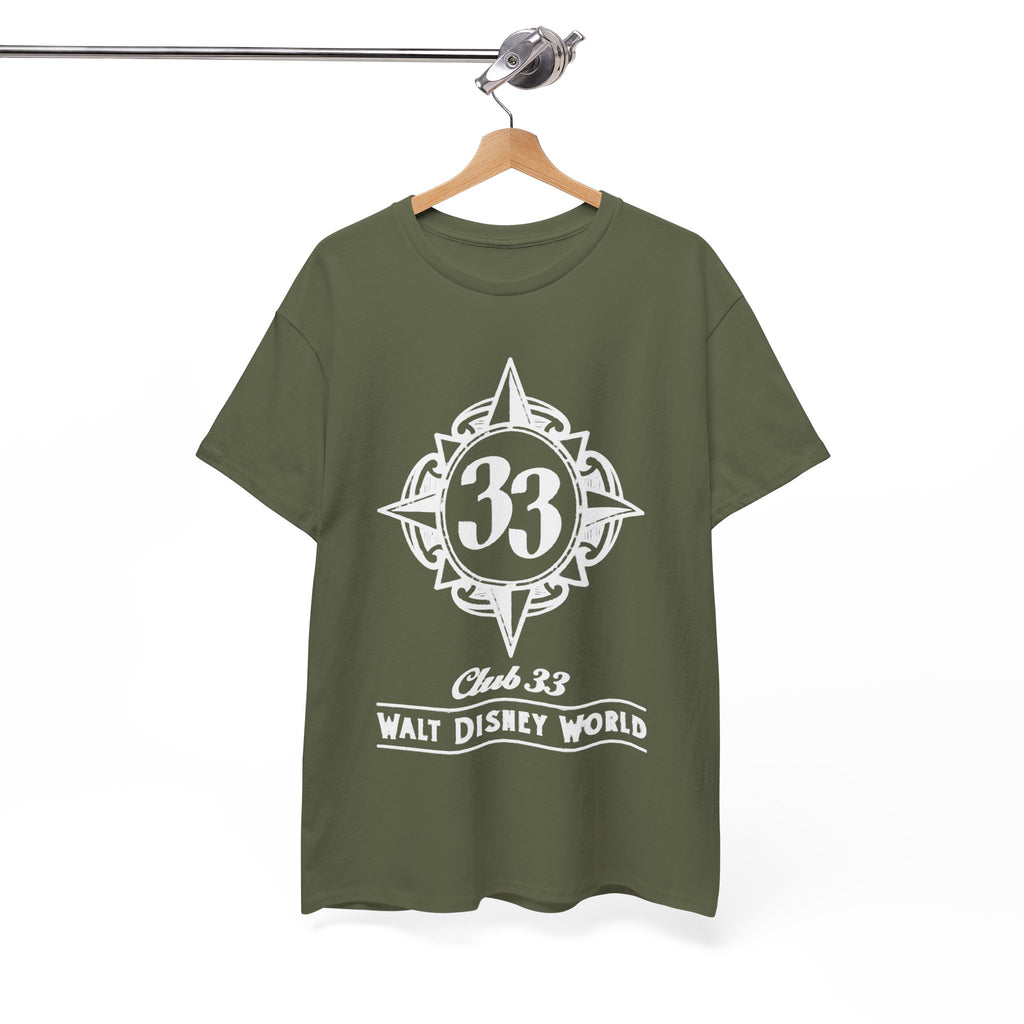 Club 33 Walt Disney World Inspired Cotton T-Shirt — Vintage Compass Logo Tee