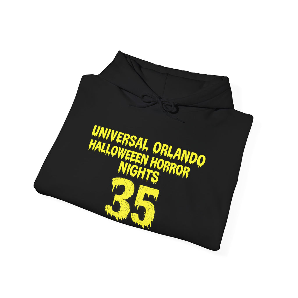 Universal Orlando Halloween Horror Nights 35 Hoodie — Haunted Theme Park Sweatshirt