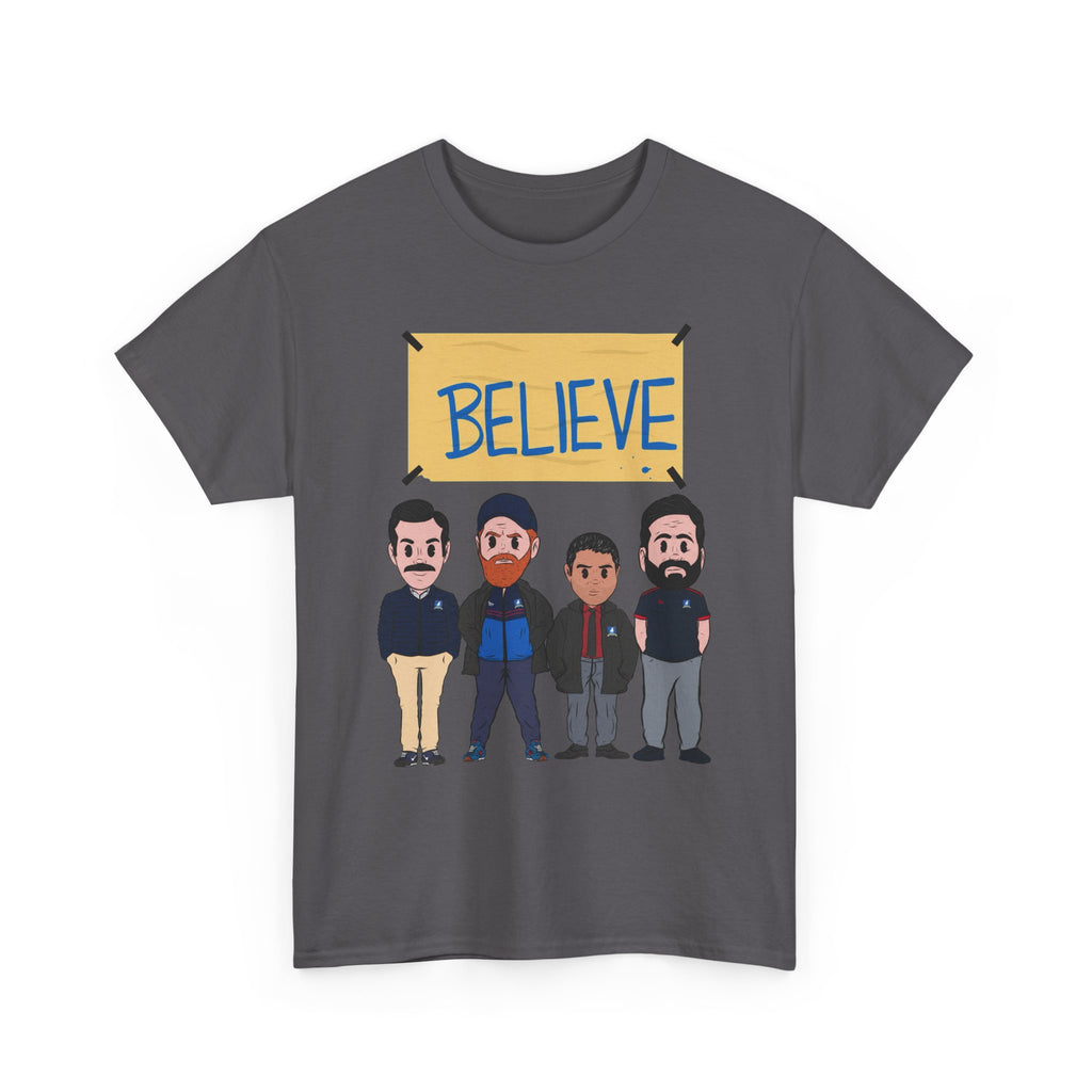 Ted Lasso Inspired Believe Cartoon Band Cotton T-Shirt