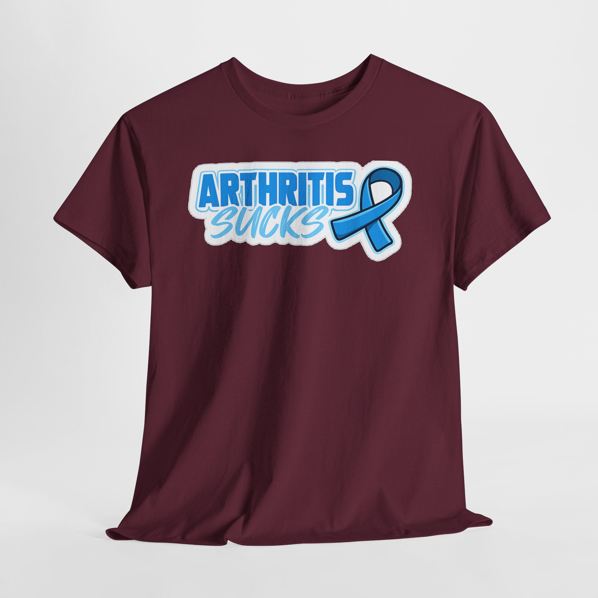 Arthritis Sucks T-Shirt with Awareness Ribbon — Arthritis Support Tee