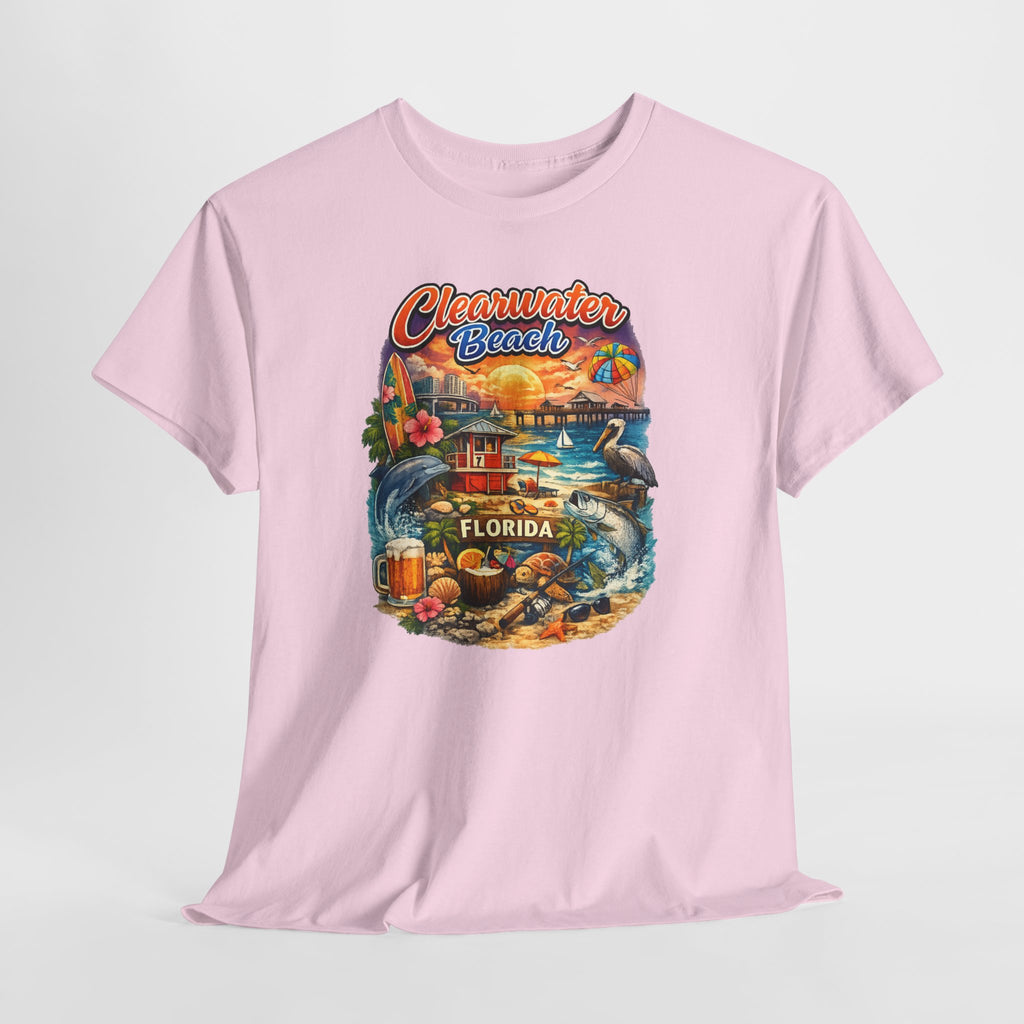 Clearwater Beach Florida Vintage Vacation T-Shirt
