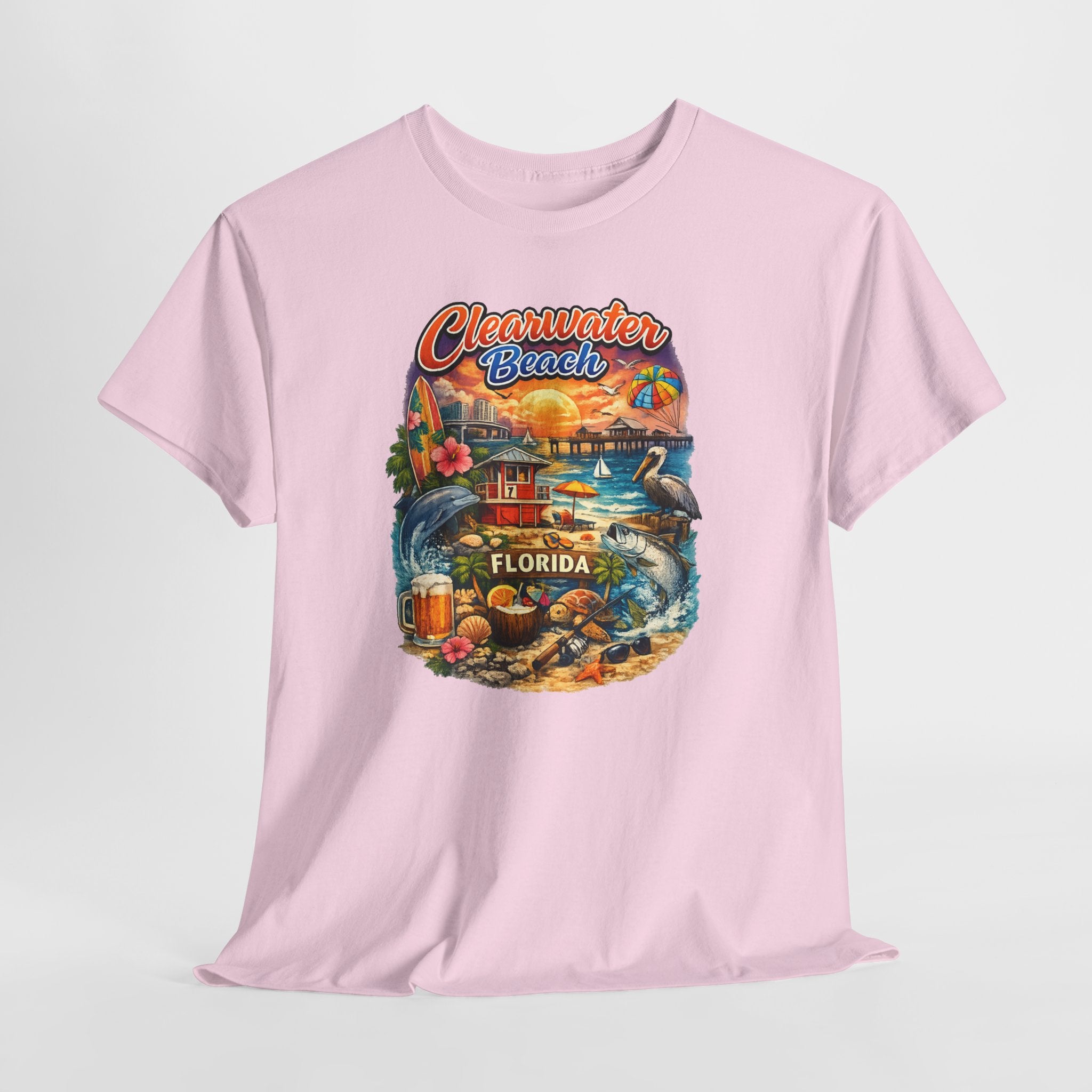 Clearwater Beach Florida Vintage Vacation T-Shirt