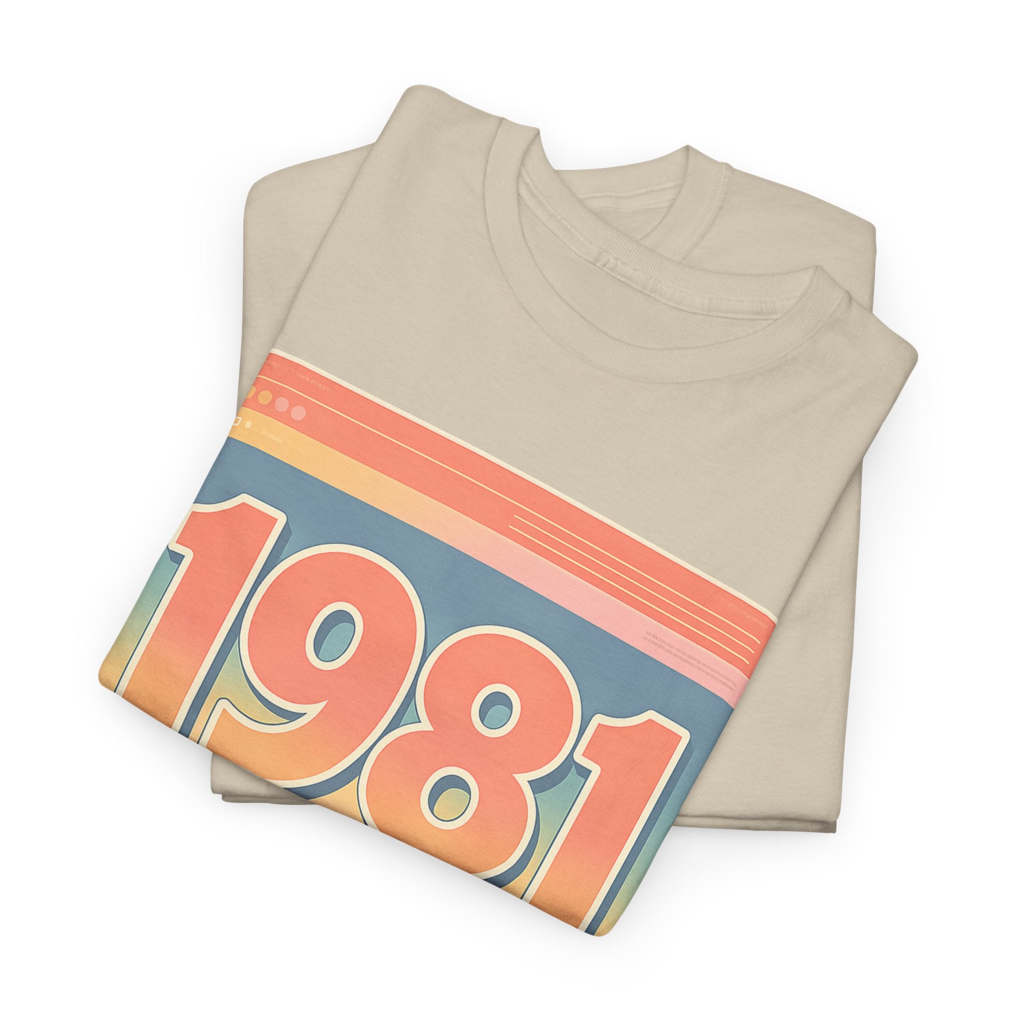 Vintage 1981 Retro Tee — 40th Birthday Gift Shirt