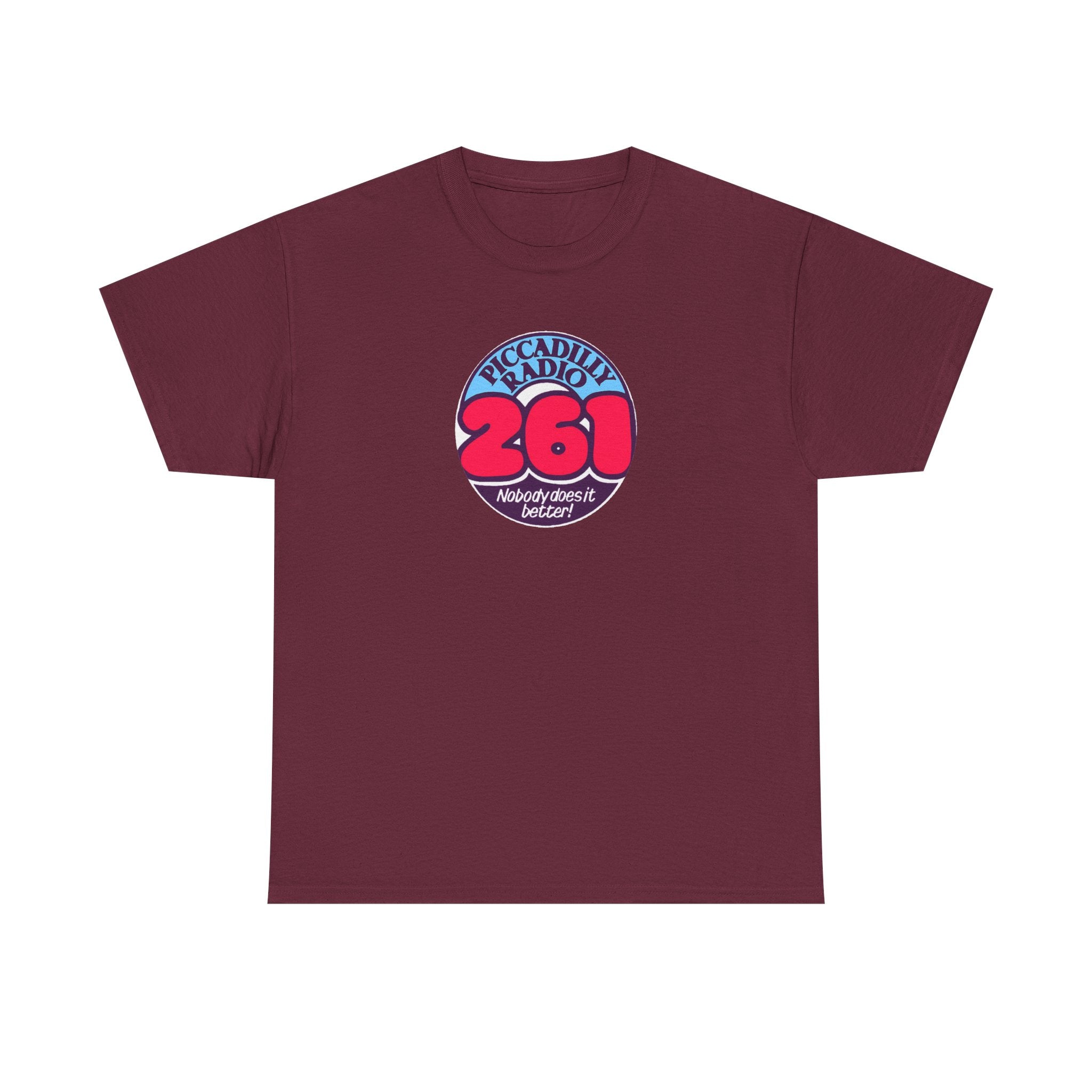 Piccadilly Radio '261' Logo T‑Shirt — Vintage Unofficial Radio Station Graphic Tee