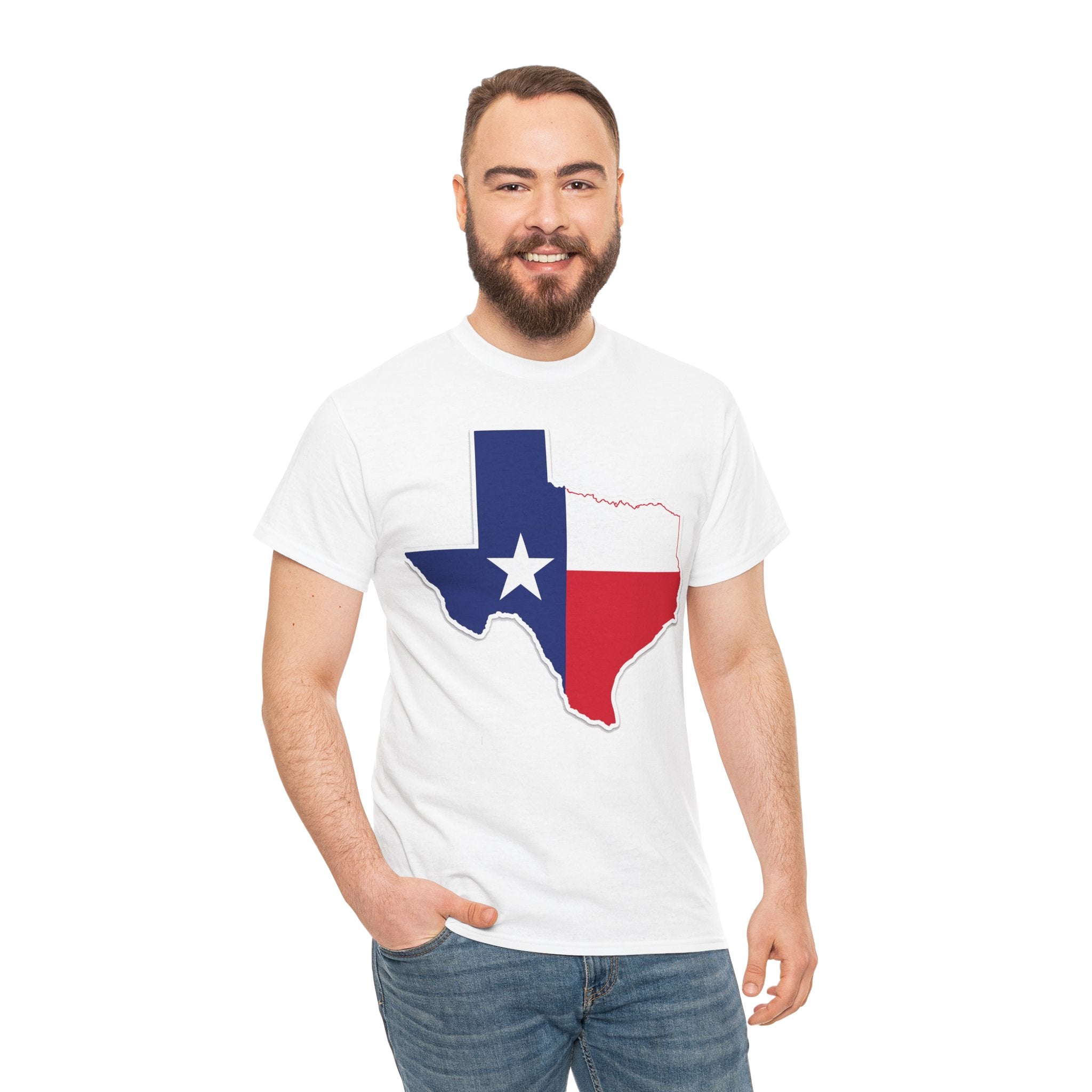 Texas Flag Outline T-Shirt — Lone Star State Pride Tee