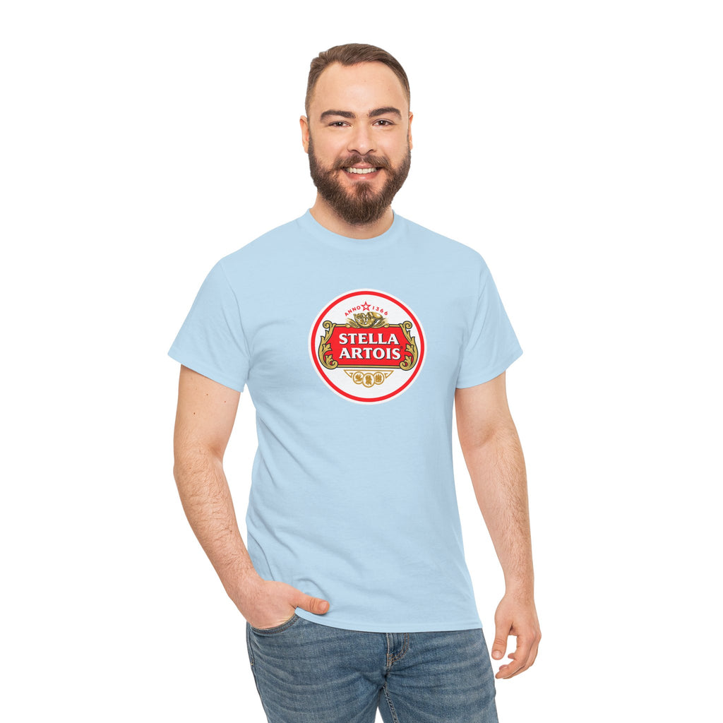Beer Logo T-Shirt — Stella Artois Inspired Vintage Crest Tee