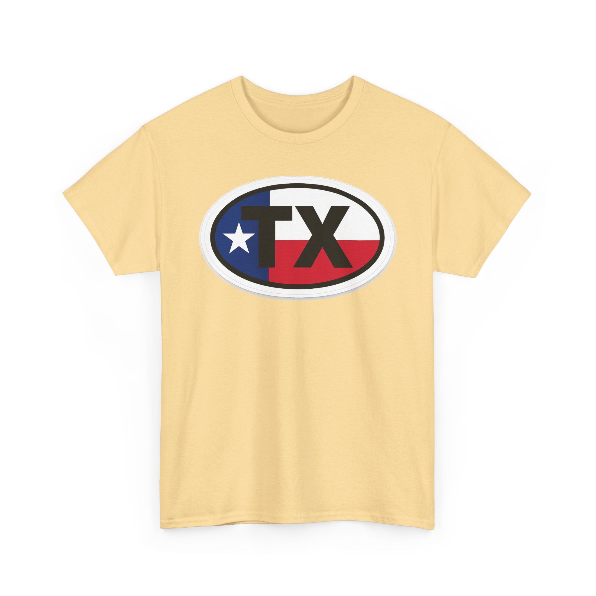 Texas Flag TX Oval T-Shirt — Patriotic Lone Star Tee