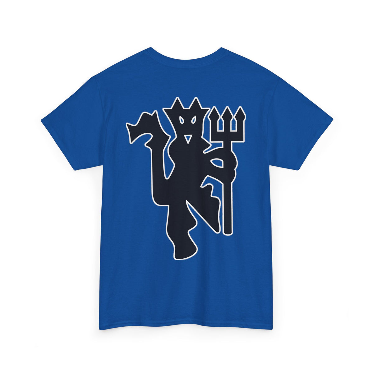 Manchester United Devil Cotton T-Shirt – Retro Trident Football Crest Tee