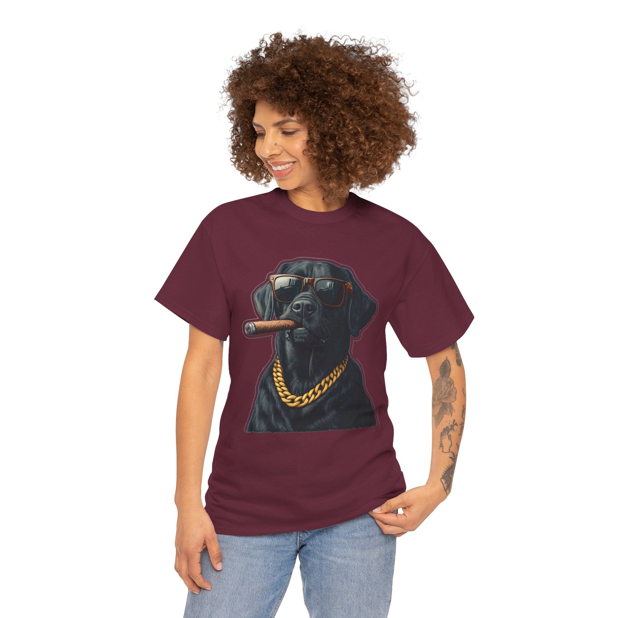 Cool Rottweiler Smoking Cigar Graphic Tee — Dog Lover Streetwear