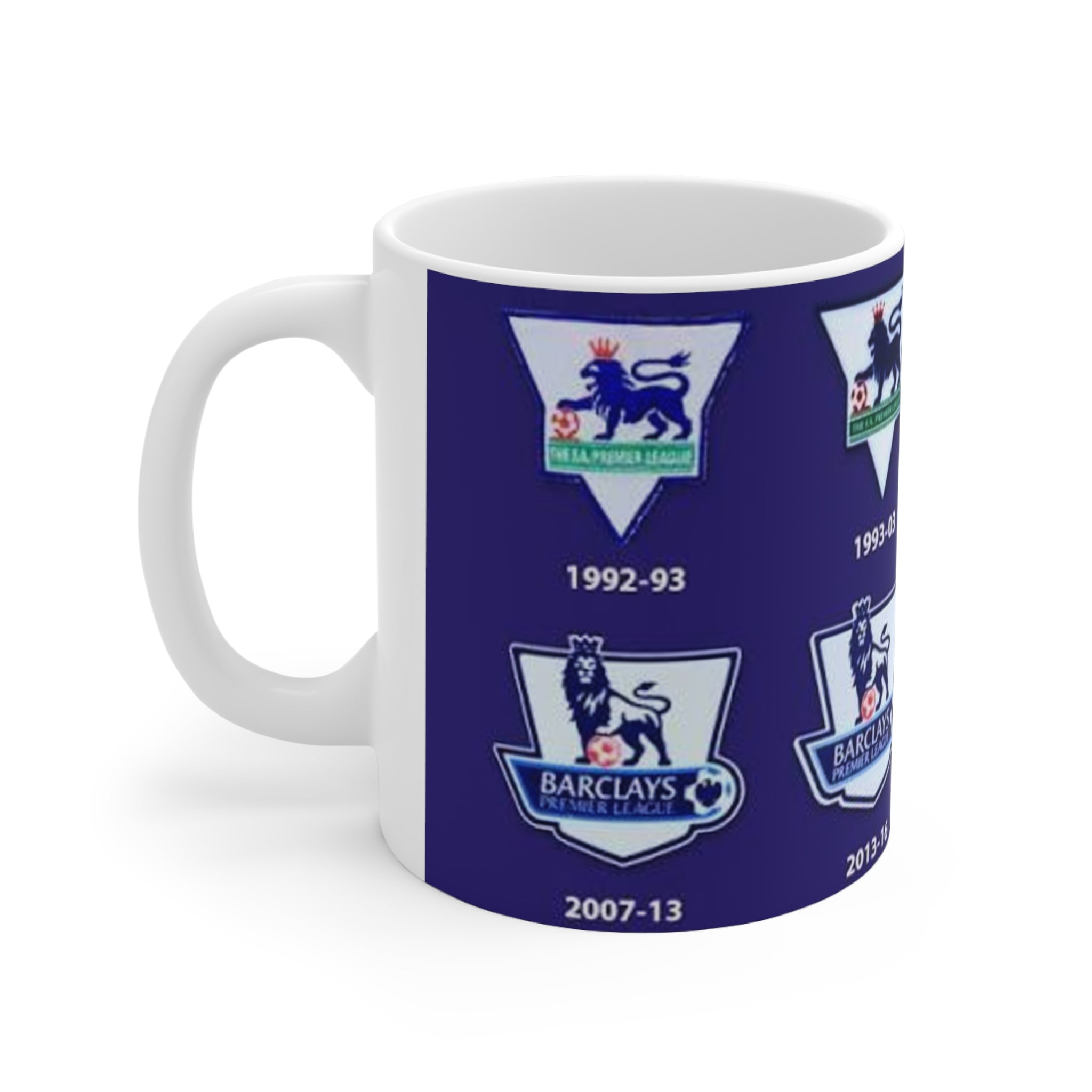 Premier League Sleeve Badges History Ceramic Coffee Cups, 11oz, 15oz