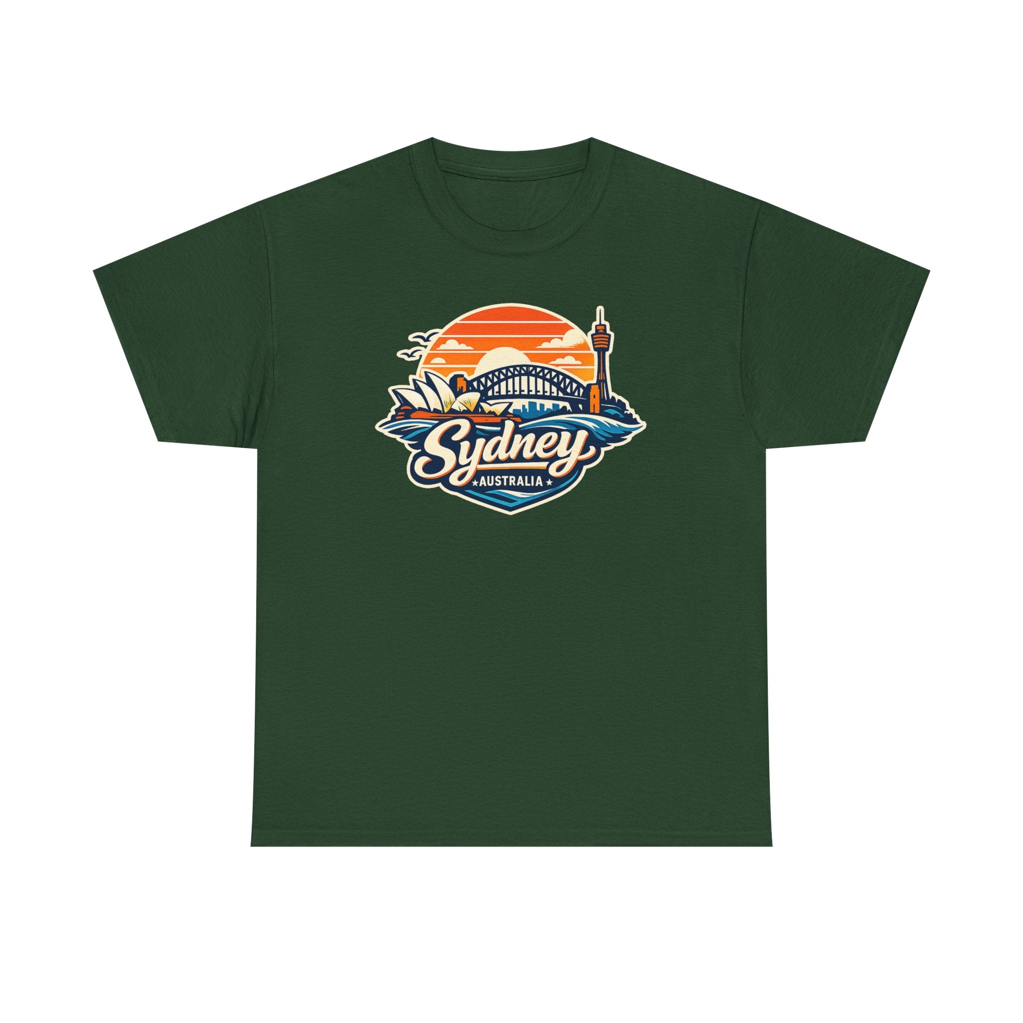 Sydney Australia Sunset Tee — Vintage Coastal Travel T‑Shirt