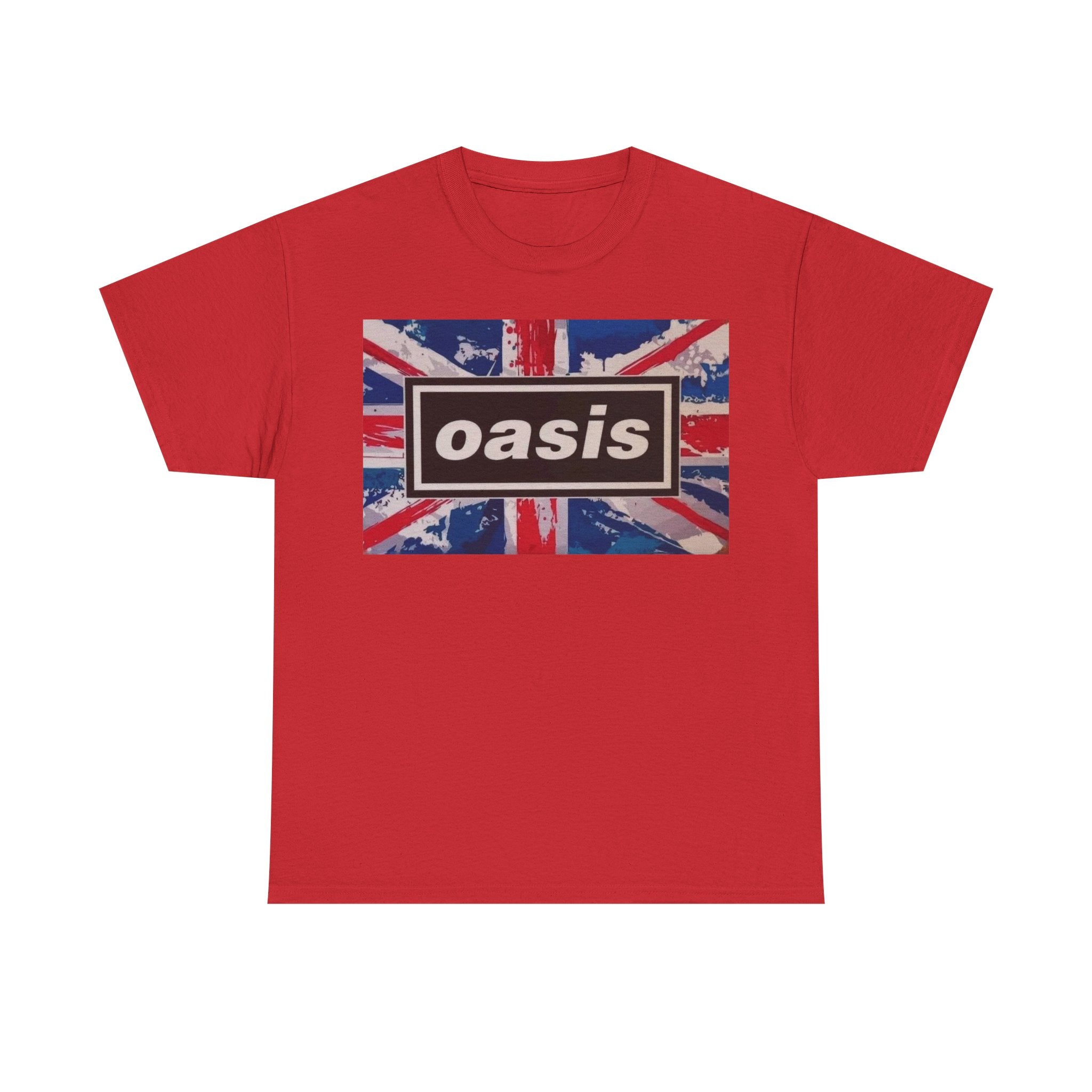 Oasis Union Jack Tee – Vintage British Band Logo T-Shirt