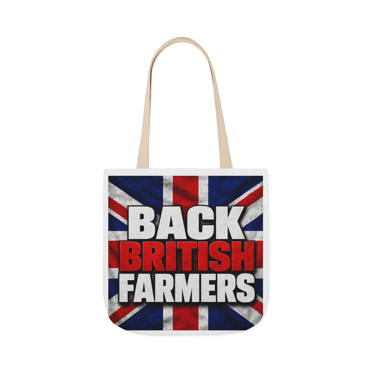 Back British Farmers Canvas Tote Bag — Union Jack Farming Support Tote