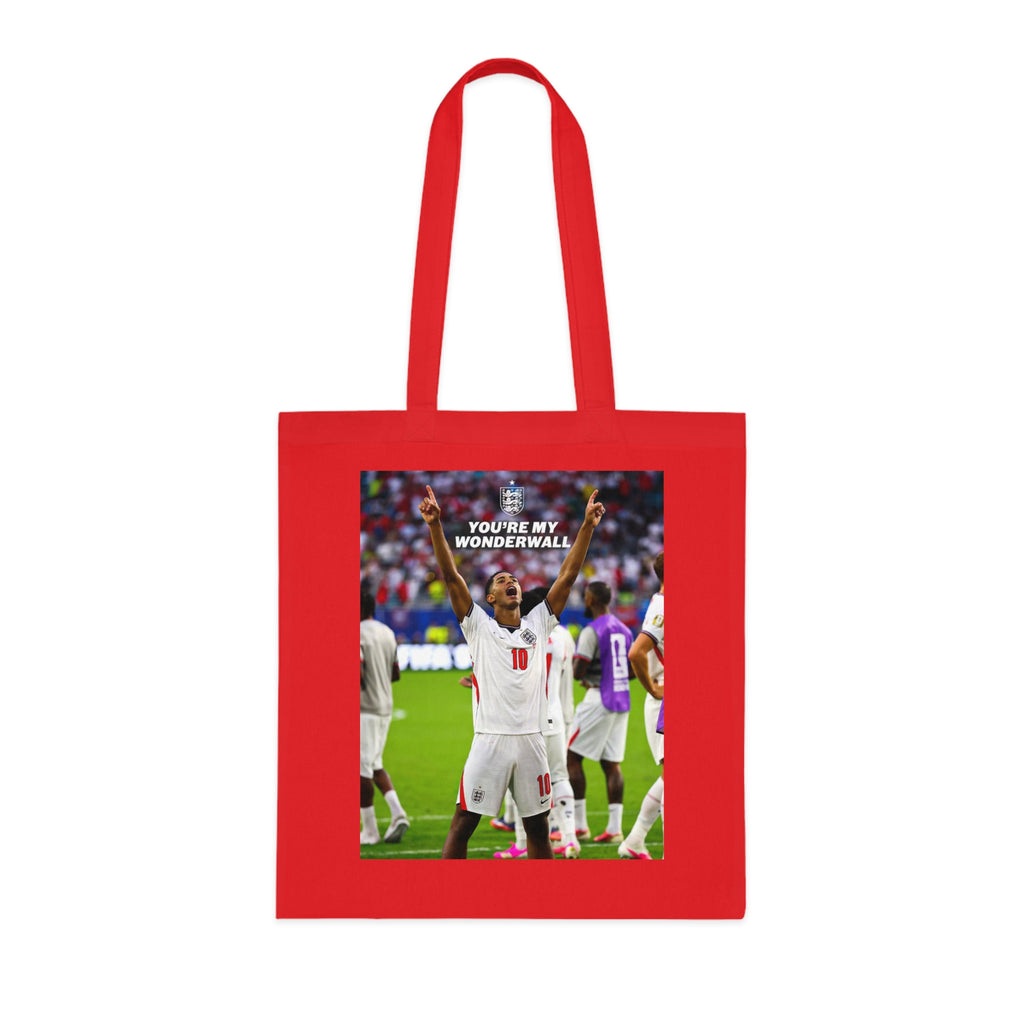 Jude Bellingham England Celebration Cotton Tote — "You're My Wonderwall" Stadium Photo Bag
