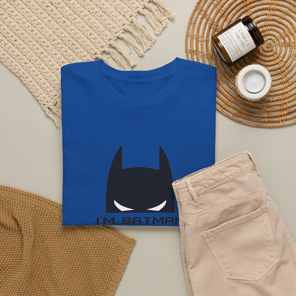 I'm Batman Graphic Tee — Funny Superhero Mask T-Shirt