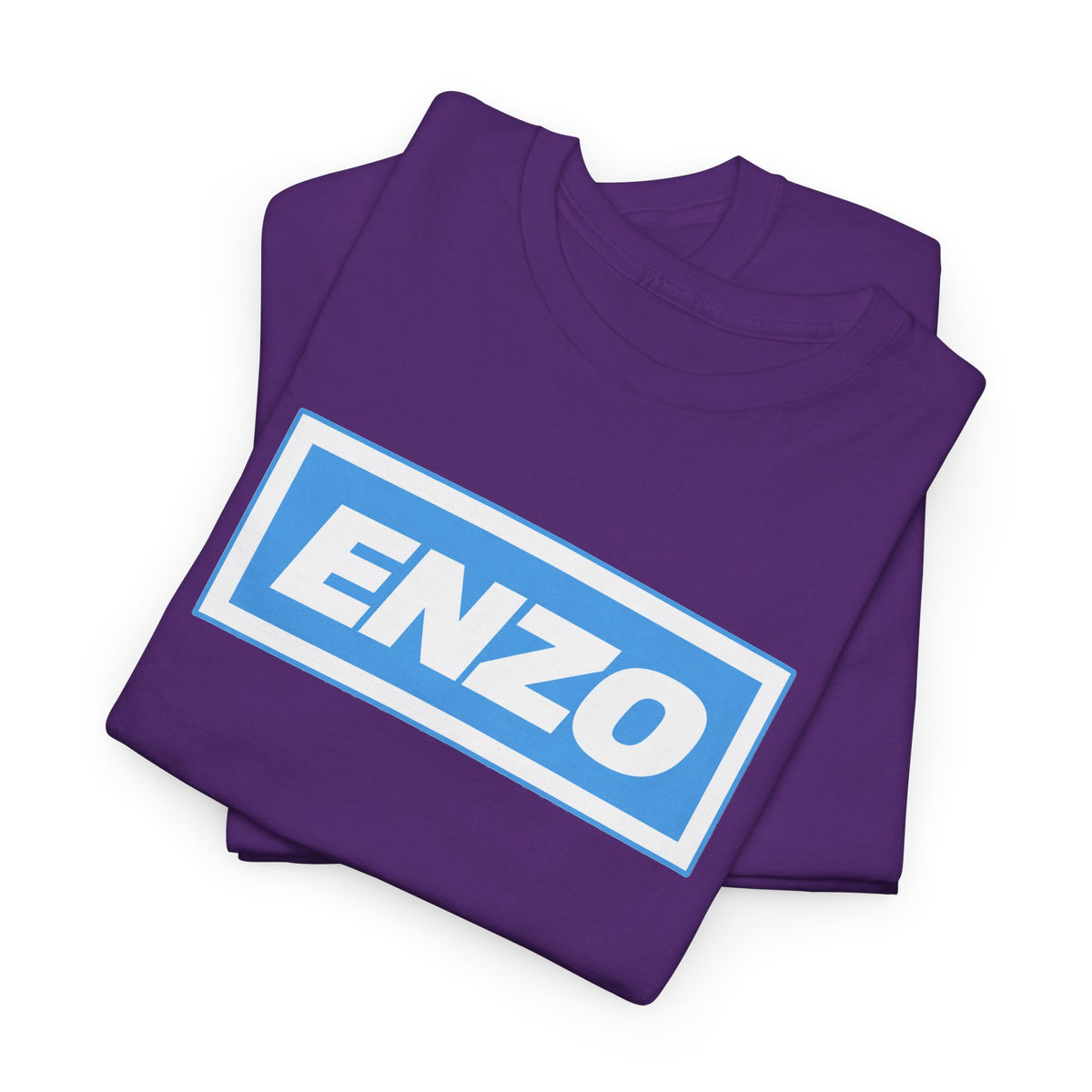 Enzo Man City Inspired Logo Tee — Classic Box-Logo Graphic T-Shirt
