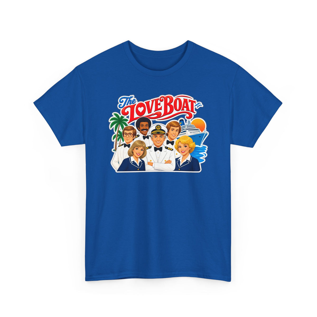 The Love Boat Crew Cotton T-Shirt — Retro TV Cruise Logo Tee
