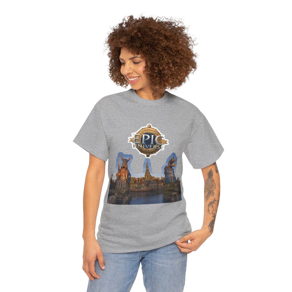 Epic Universe Theme Park T‑Shirt — Iconic Entrance Graphic Tee