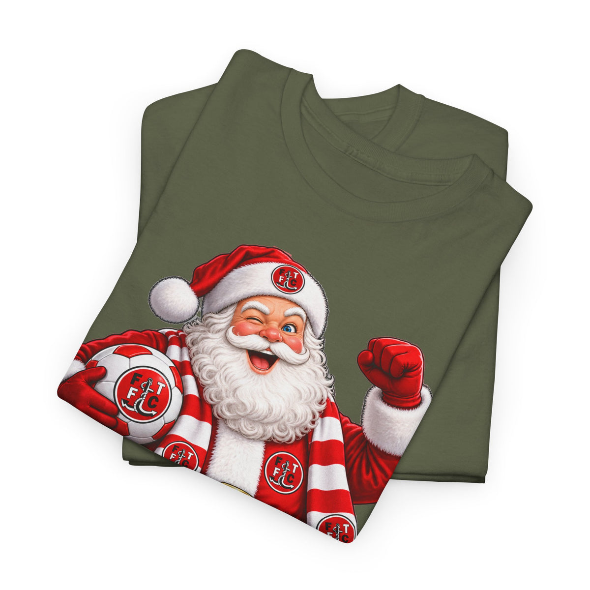 Santa Is a Fleetwood Fan Cotton T-Shirt