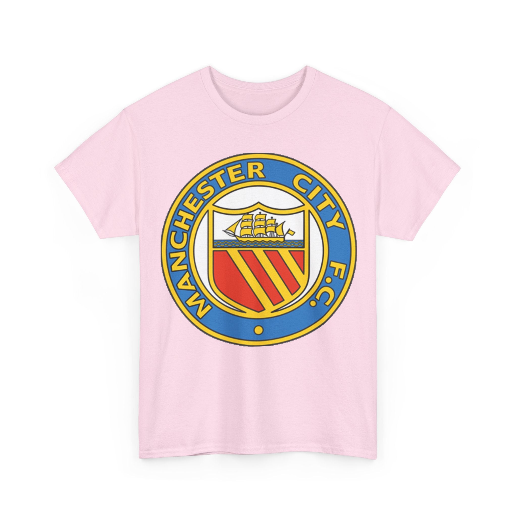 Manchester City Football Club Retro Crest T-Shirt - Retro Soccer Fan Tee
