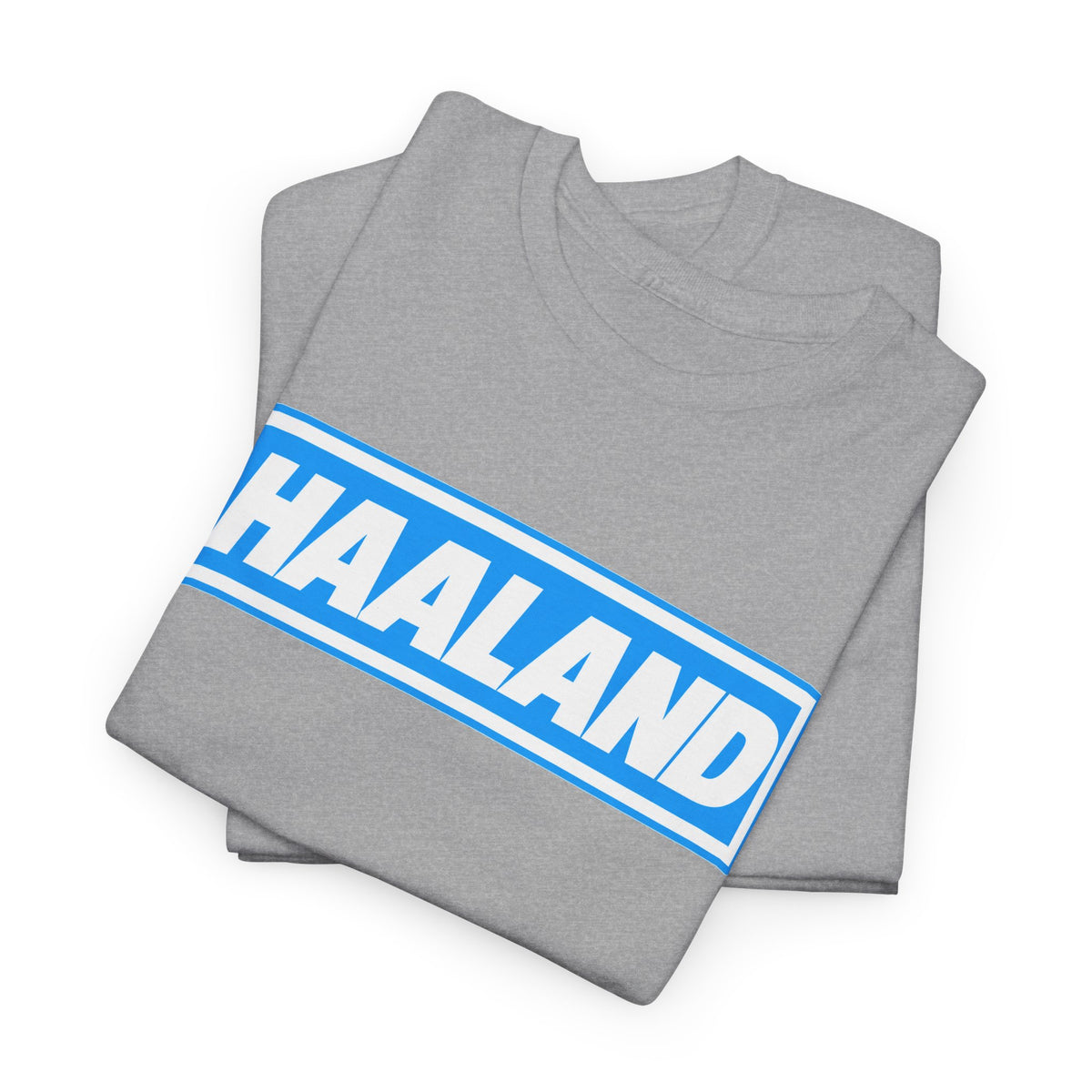 Haaland Box Logo Tee — Soccer Fan Jersey Style Shirt