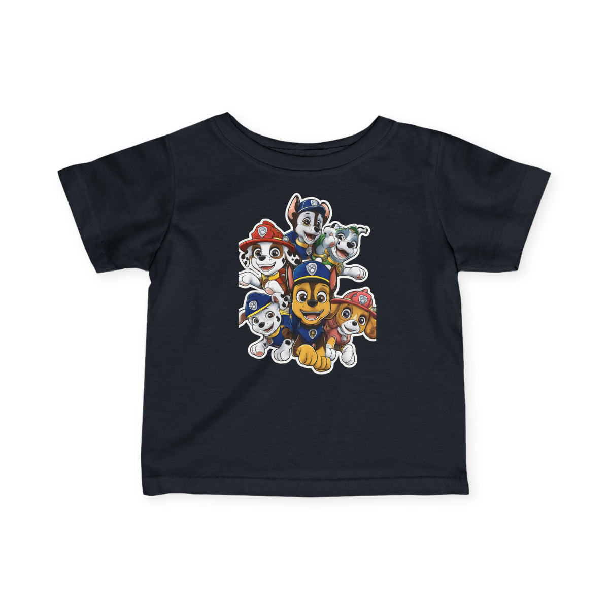 Infant Tee — Cute Cartoon Puppy Crew Graphic Baby T‑Shirt