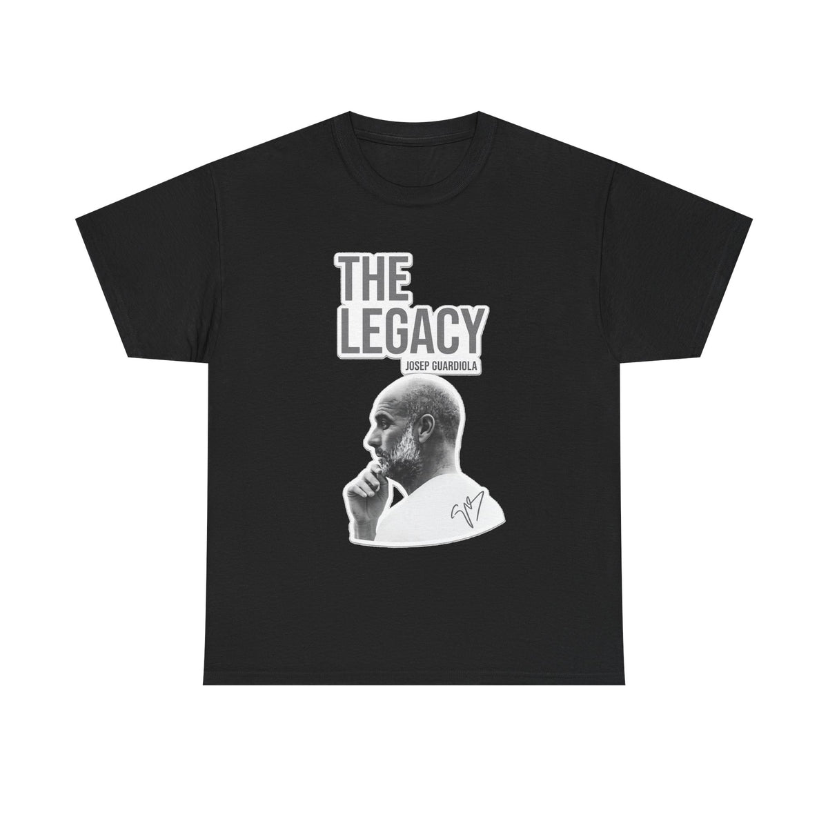 Pep Guardiola Manchester City The Legacy Tee — Inspirational Portrait Graphic T-Shirt