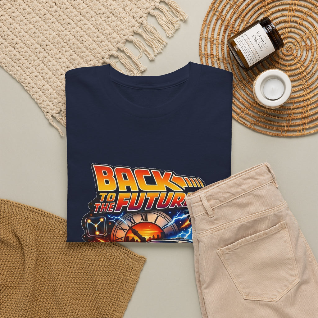 Back to the Future Graphic Tee – Retro 1985 DeLorean Design