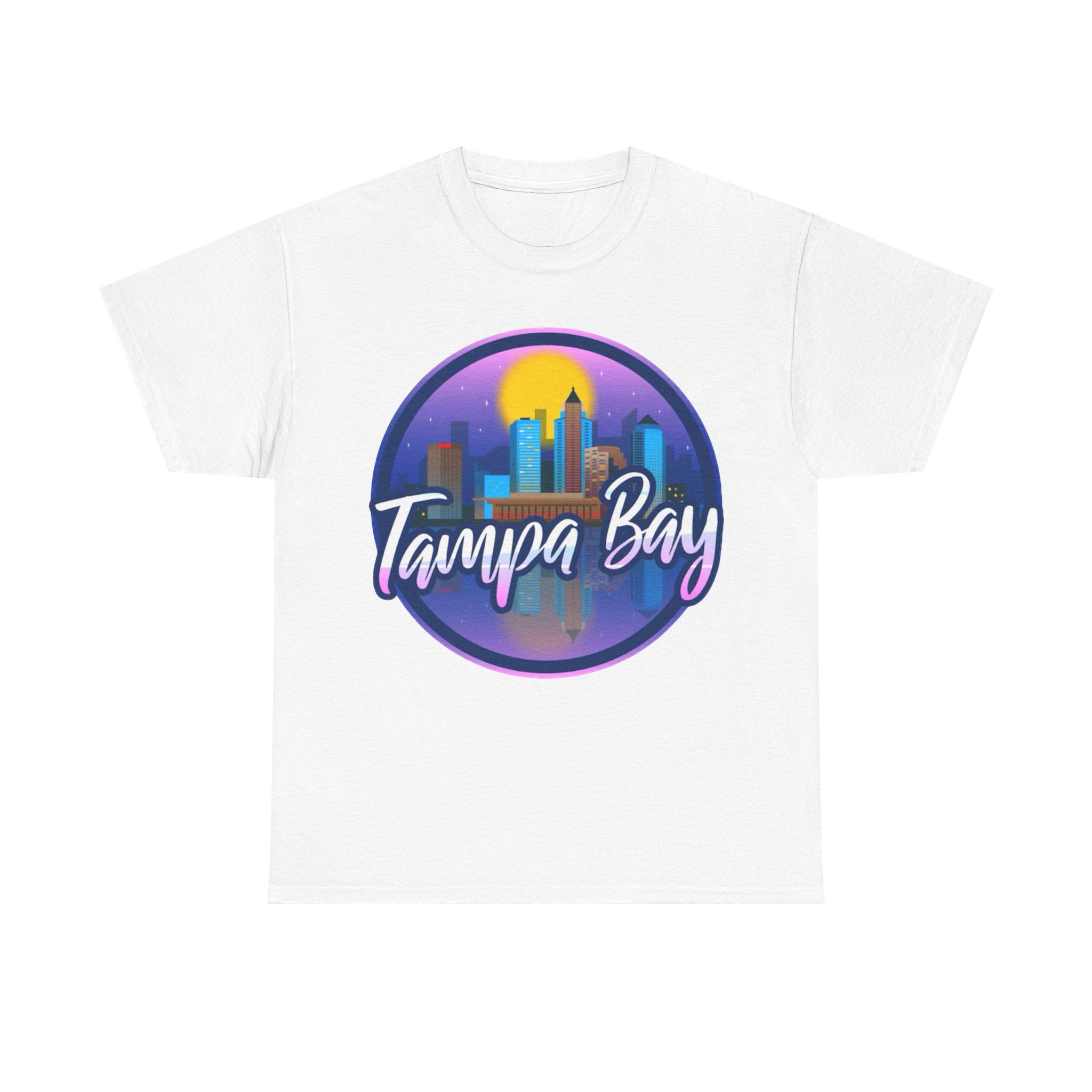 Tampa Bay Skyline T-Shirt — Retro Sunset Cityscape Tee