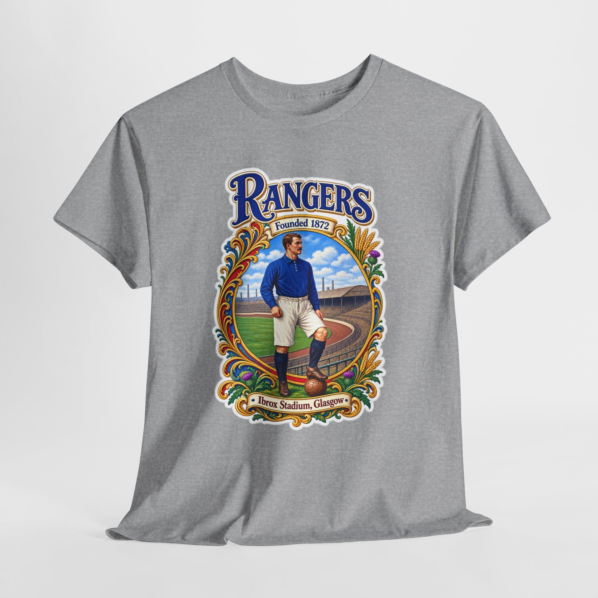Rangers Retro Player Field Graphic Cotton T-Shirt