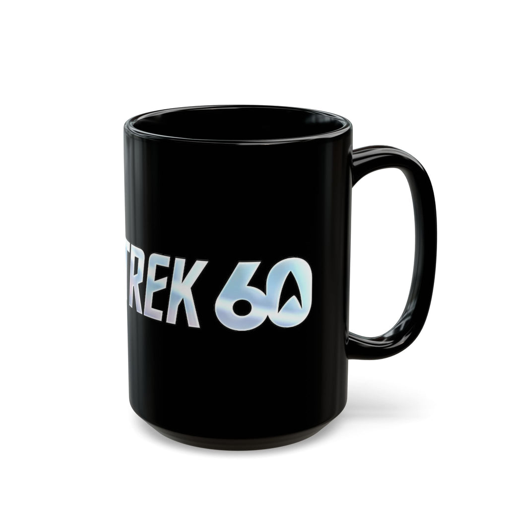 Star Trek 60th Anniversary Black Coffee Mug — Sci‑Fi Fan Gift (11oz/15oz)