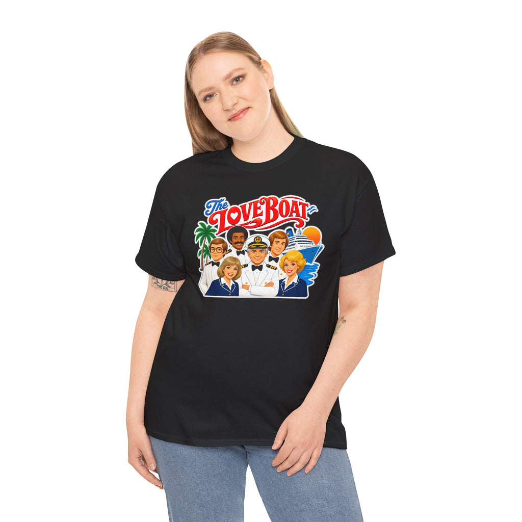 The Love Boat Crew Cotton T-Shirt — Retro TV Cruise Logo Tee