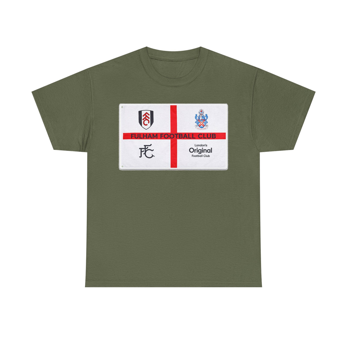 Fulham Football Club Crest Tee — St George’s Cross Football Shirt