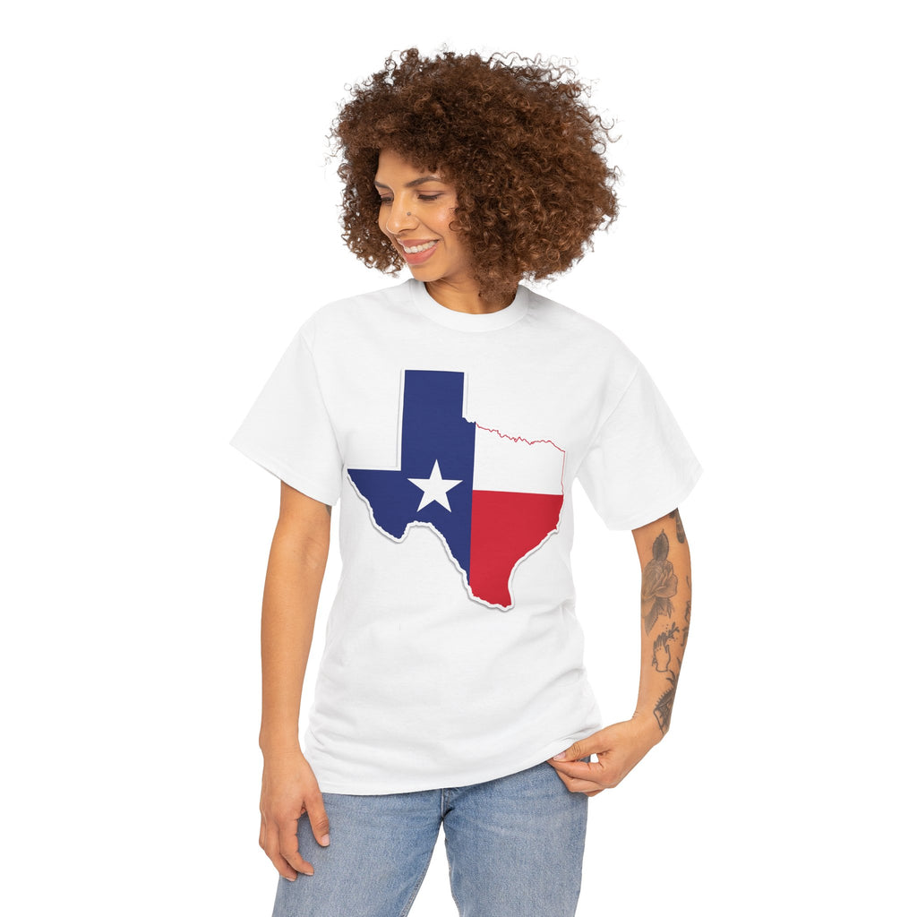 Texas Flag Outline T-Shirt — Lone Star State Pride Tee