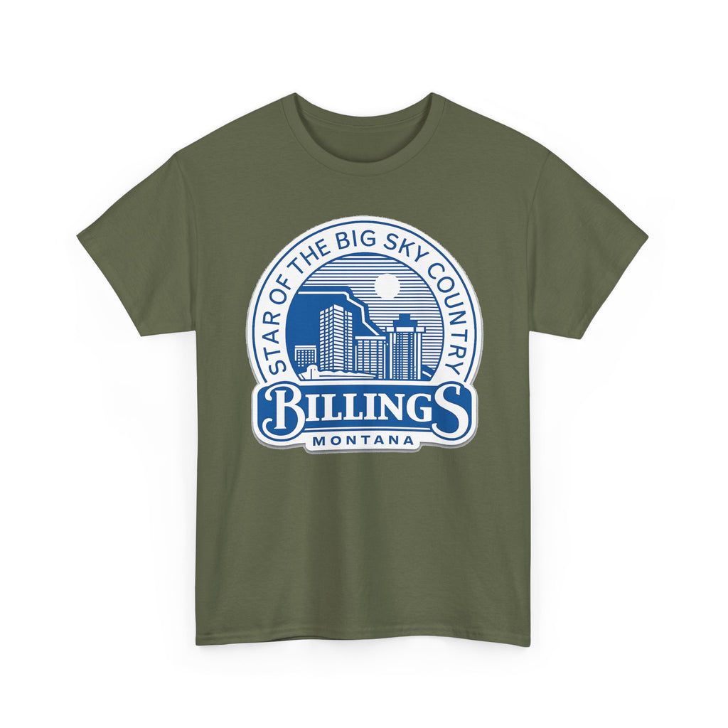 Billings Montana Tee — "Star of the Big Sky Country" Retro City Skyline T-Shirt