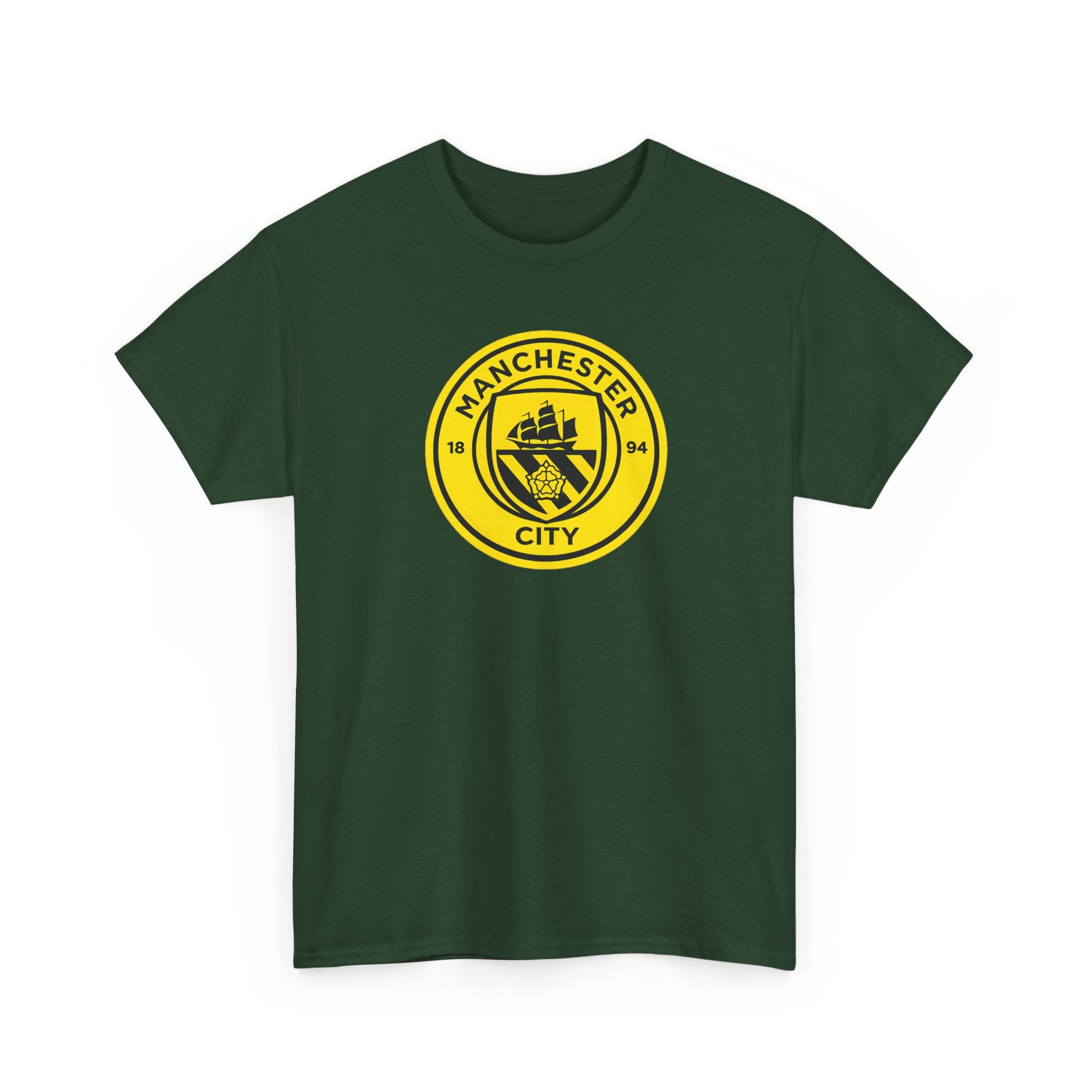Manchester City Yellow Crest T-Shirt