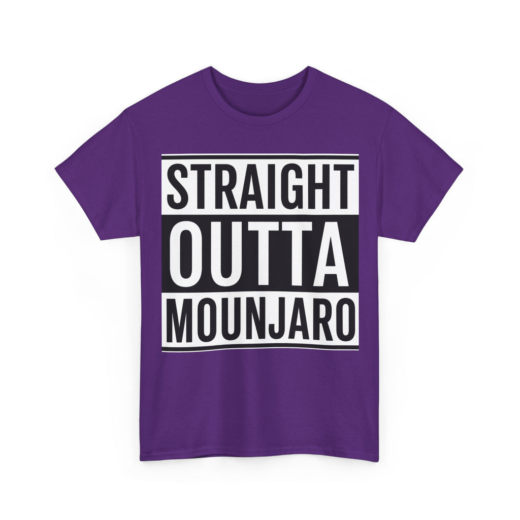 T-Shirt — "Straight Outta Mounjaro" Bold Typography Tee