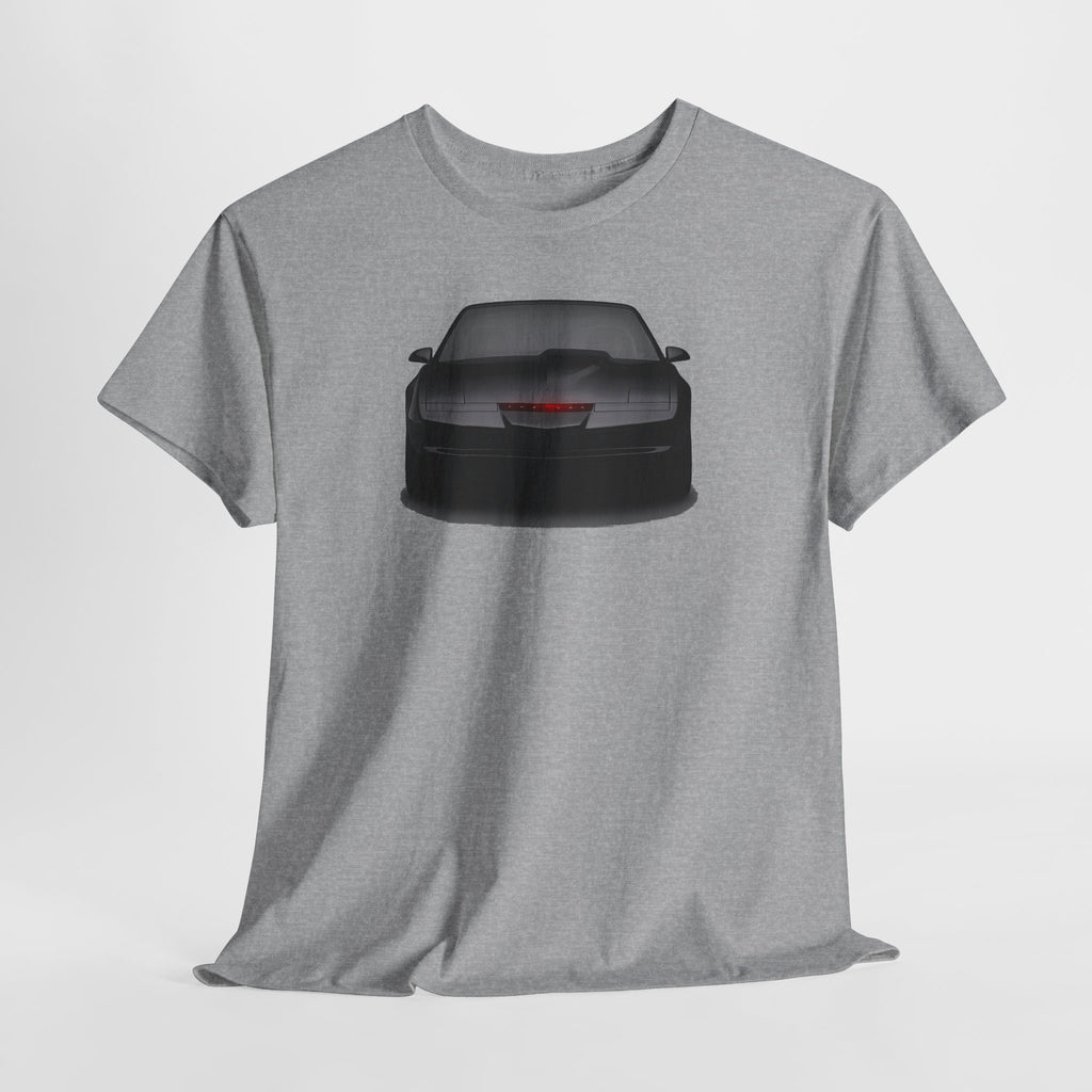 KITT-Inspired Retro Sports Car Tee — Front View Knight Rider Car Graphic Shirt