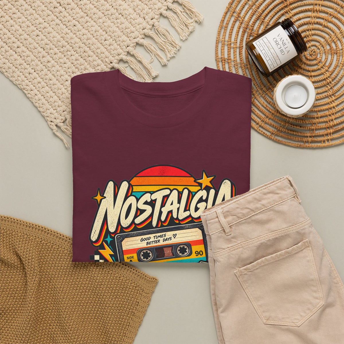Nostalgia Never Gets Old Unisex Heavy Cotton Tee
